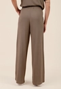 Calça Wide Leg Em Malha Texturizada Com Bolso
