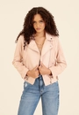 Jaqueta Biker Em Suede Com ZÍper E Bolso