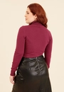 Blusa Tricô Gola Alta Básica