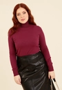Blusa Tricô Gola Alta Básica