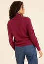 Blusa Tricô Gola Alta Básica