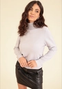 Blusa Tricô Gola Alta Básica