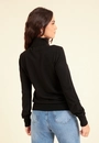 Blusa Tricô Gola Alta Básica