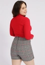 Blusa Tricô Gola Alta Básica