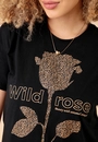 T-shirt Em Meia Malha Wild Rose