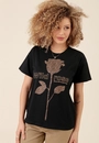 T-shirt Em Meia Malha Wild Rose