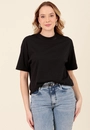 T-Shirt Oversized Em Meia Malha Básica