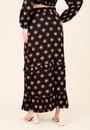 Saia Midi 2 Marias Em Viscose Estampada Magia do Sol