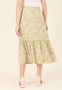 Saia Midi Em Viscose Liberty Garden
