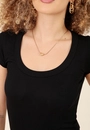 Blusa Básica Em Ribana Manga Curta