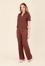 Blusa Em Malha Texturizada Gola Polo