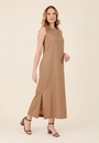 Vestido New Midi Regata Em Linho
