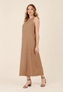 Vestido New Midi Regata Em Linho