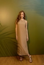 Vestido New Midi Regata Em Linho
