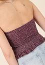 Blusa Em Malha Decote Reto Barra FruFru Mini Liberty
