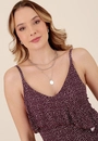 Vestido Midi Em Viscose Alça Babado Mini Liberty