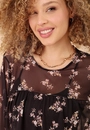 Blusa Em Tule Manga Longa Sweet Darkness