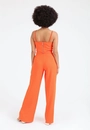 Calça Crepe Wide Leg Abertura Lateral