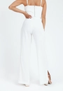 Calça Crepe Wide Leg Abertura Lateral