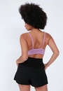 Cropped Malha Lurex Alça