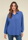 Camisa Crepe Manga Longa Barra Arredondada