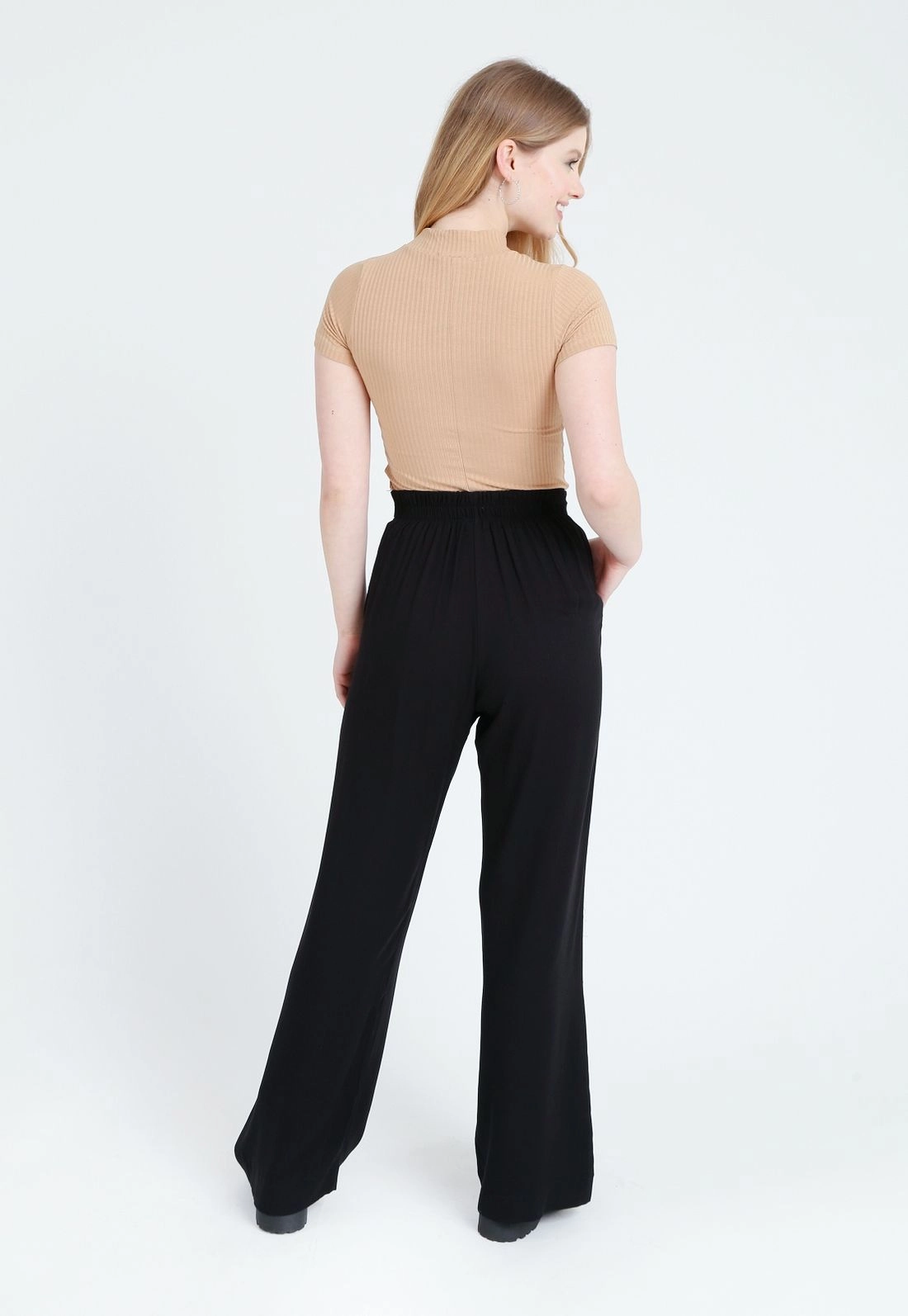 Calça Viscose Twill Wide Leg