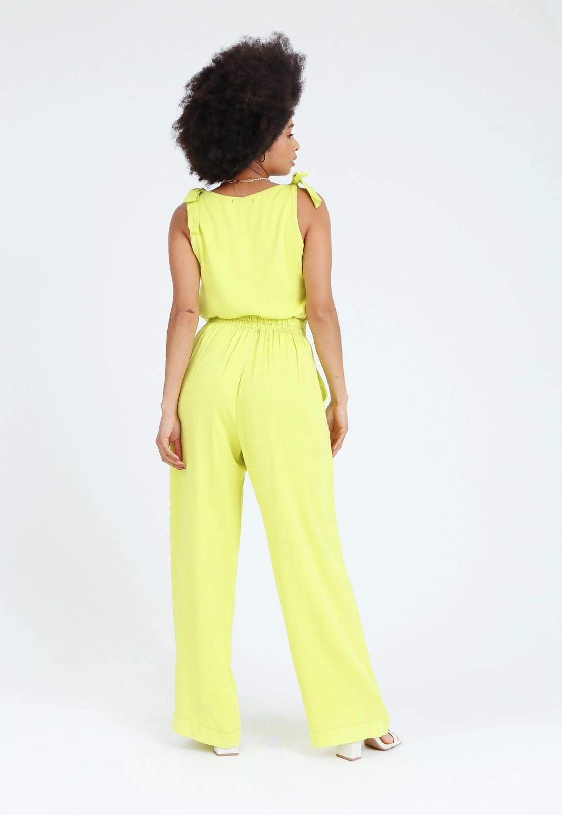 Calça Viscose Twill Wide Leg