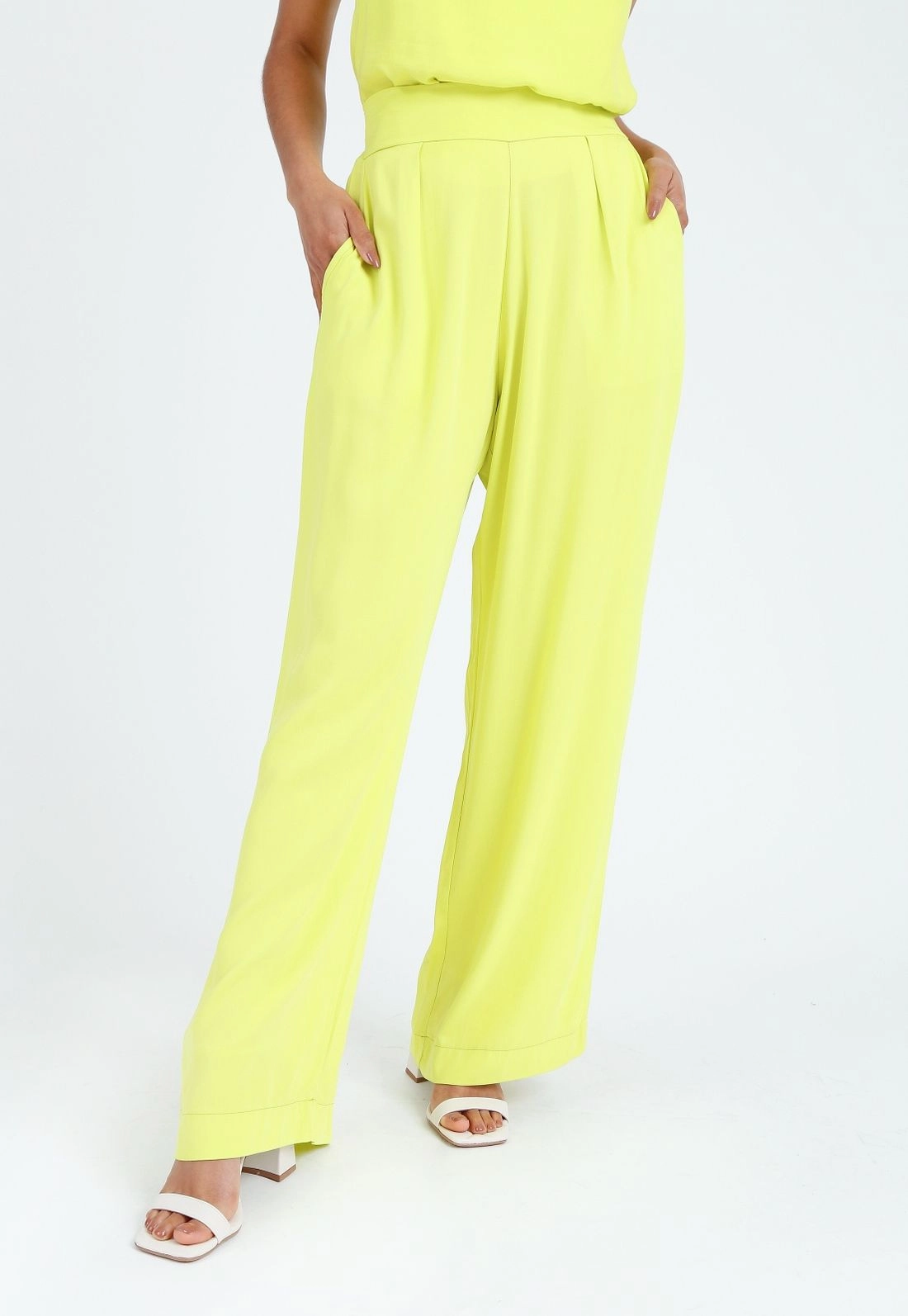 Calça Viscose Twill Wide Leg