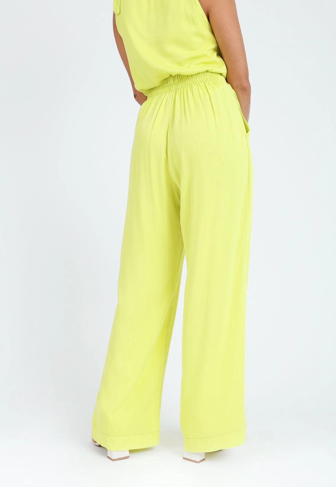 Calça Viscose Twill Wide Leg