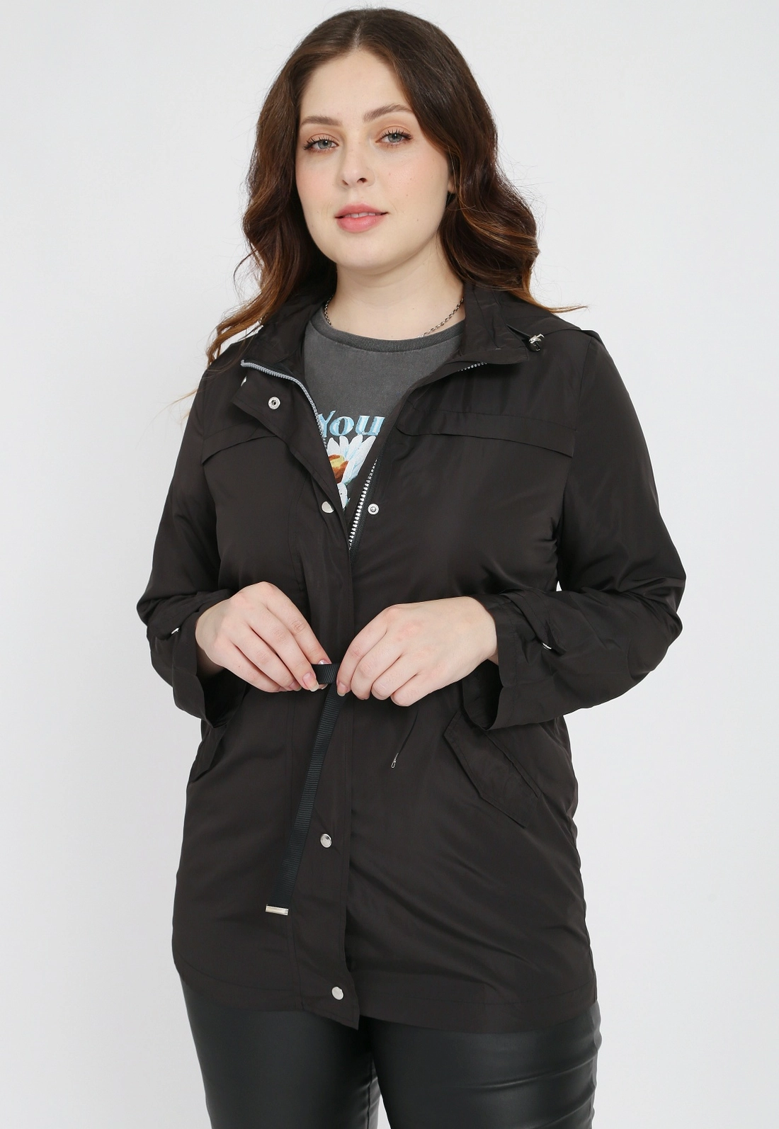 Jaqueta Parka Com Capuz