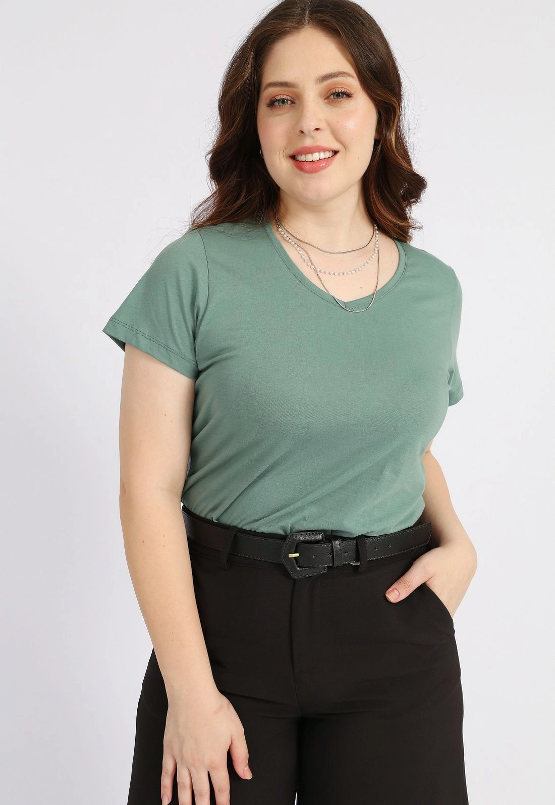 Blusa T-Shirt Decote V
