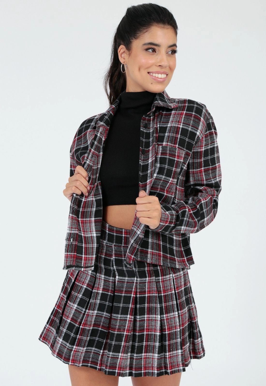 Camisa Cropped Flanela Xadrez P