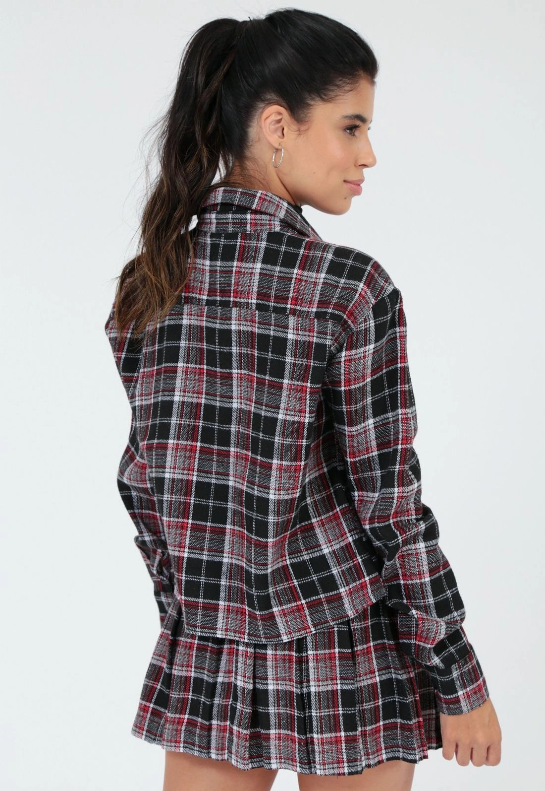 Camisa Cropped Flanela Xadrez P