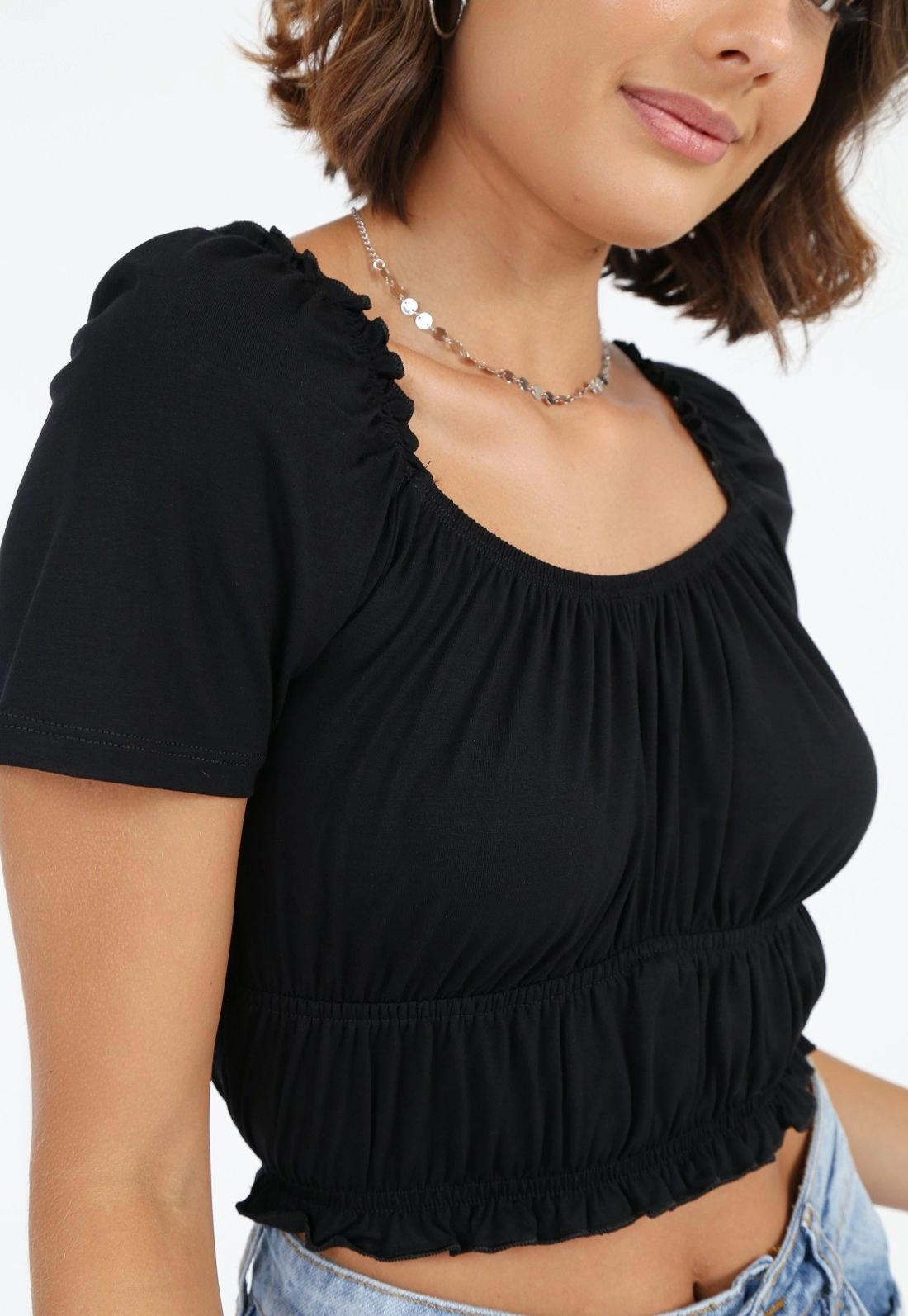 Blusa Manga Curta Lastéx