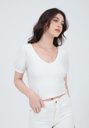 Blusa Malha Manga Curta Princesa