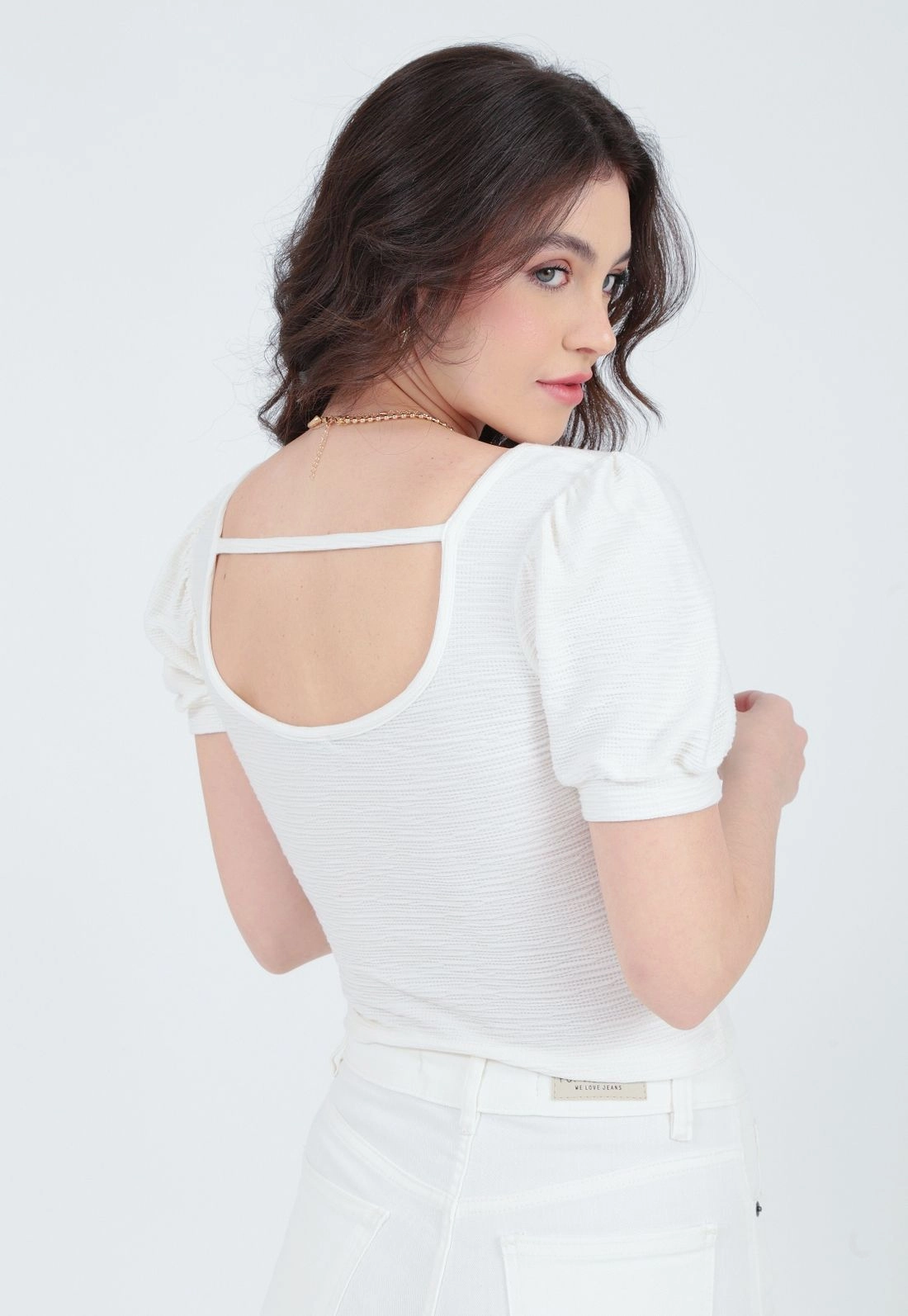Blusa Malha Manga Curta Princesa