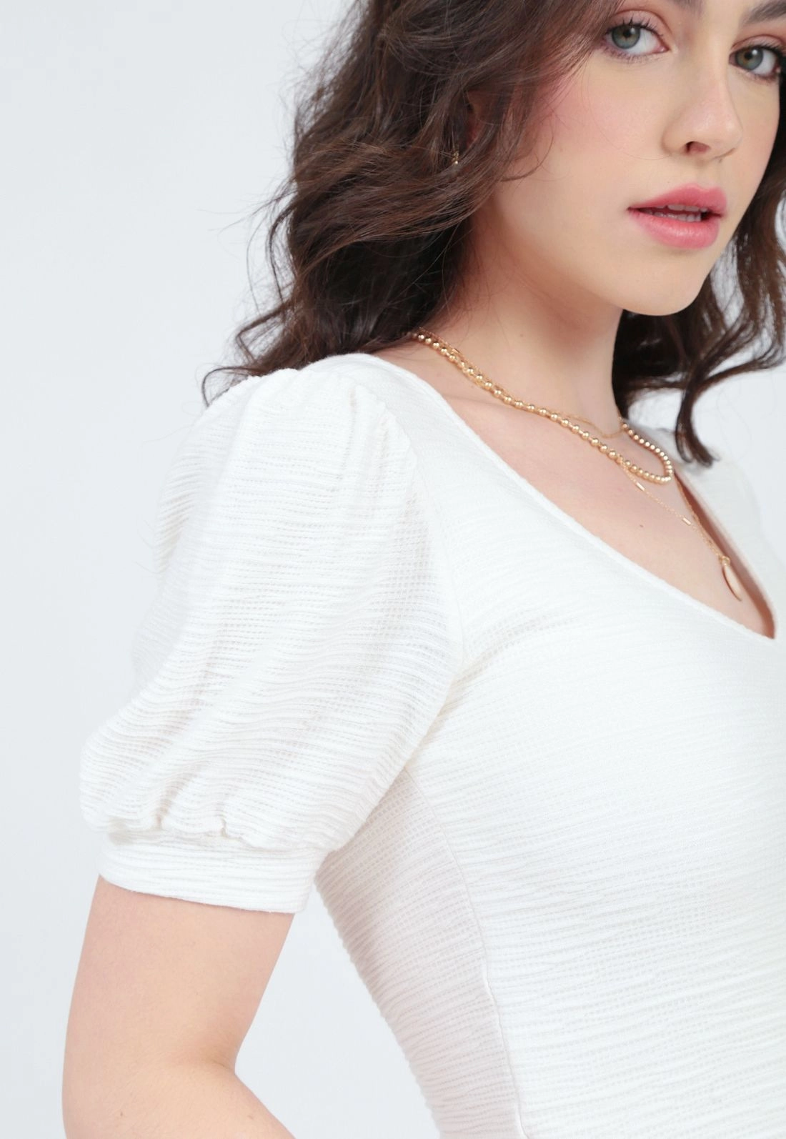 Blusa Malha Manga Curta Princesa