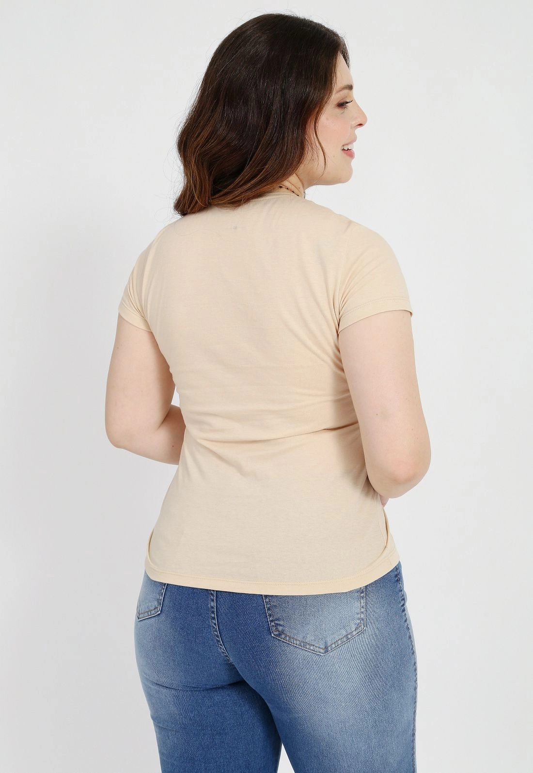 Blusa T-Shirt Decote Redondo