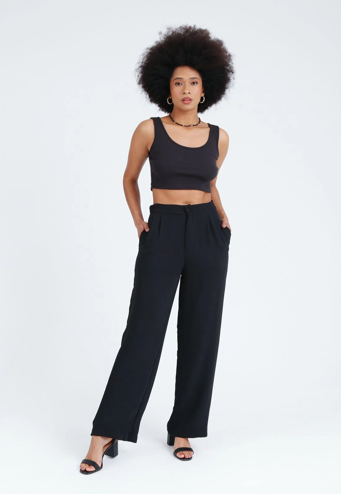 Calça Air Flow Wide Leg Prega