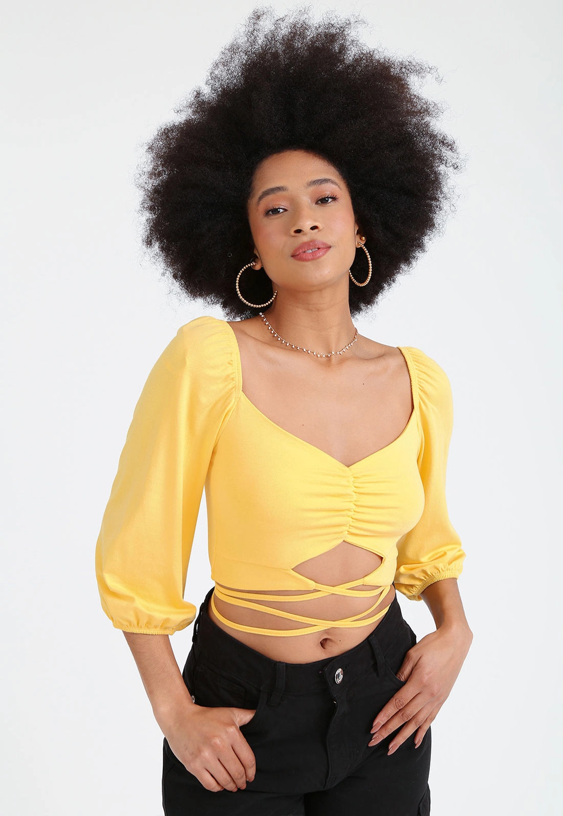 Cropped Viscolycra 7/8 Viés