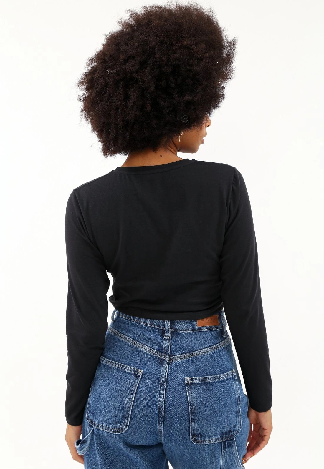 Cropped Cotton Manga Longa Memphis