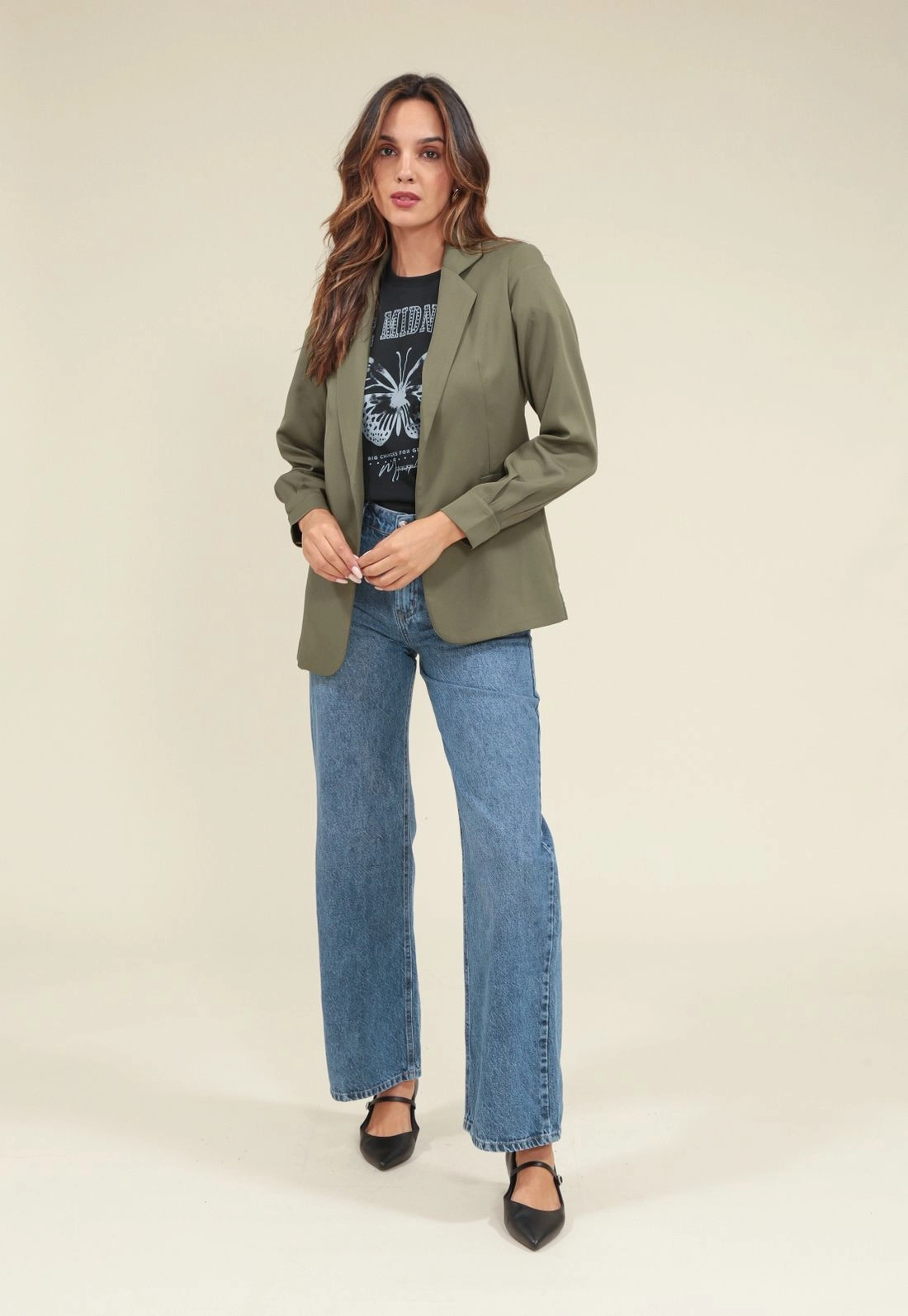 Blazer Alfaiataria Manga Longa