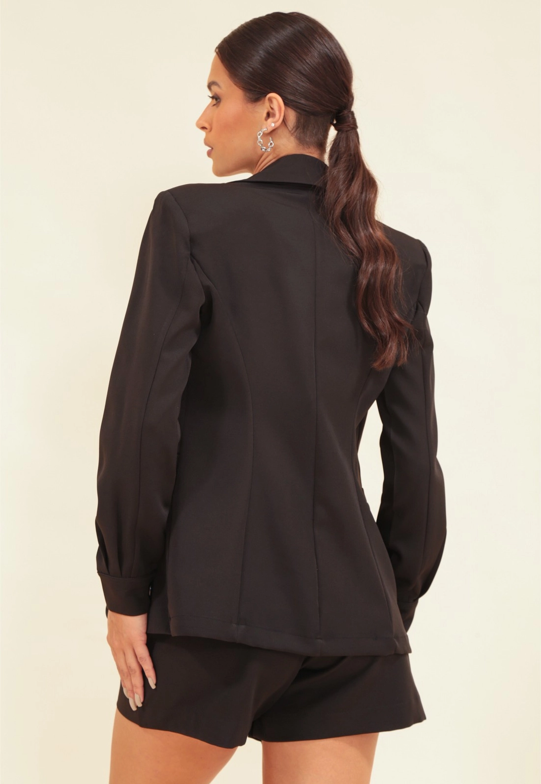 Blazer Alfaiataria Manga Longa