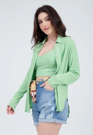 Camisa Ribana Alexia Manga Longa