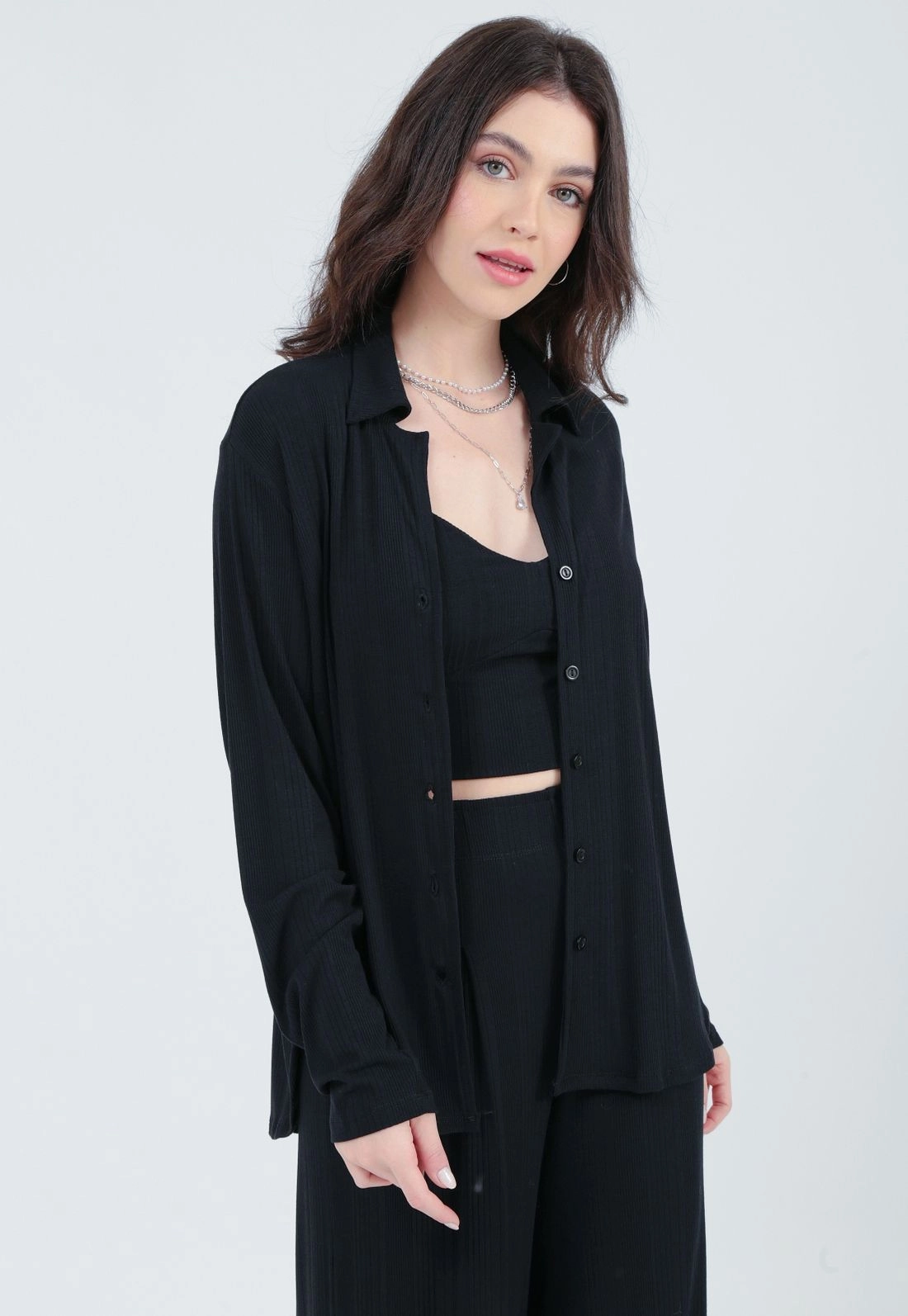 Camisa Ribana Alexia Manga Longa