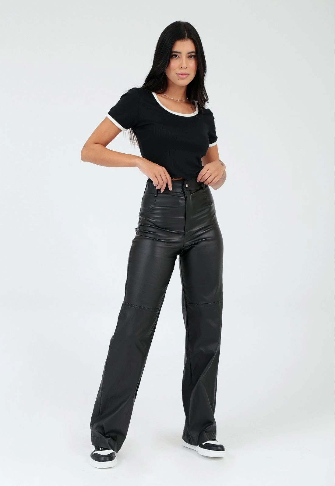 Blusa Ribana Gola Contraste