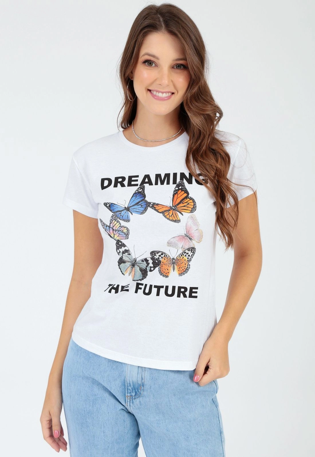 Blusa T-Shirt Borboleta Dreaming