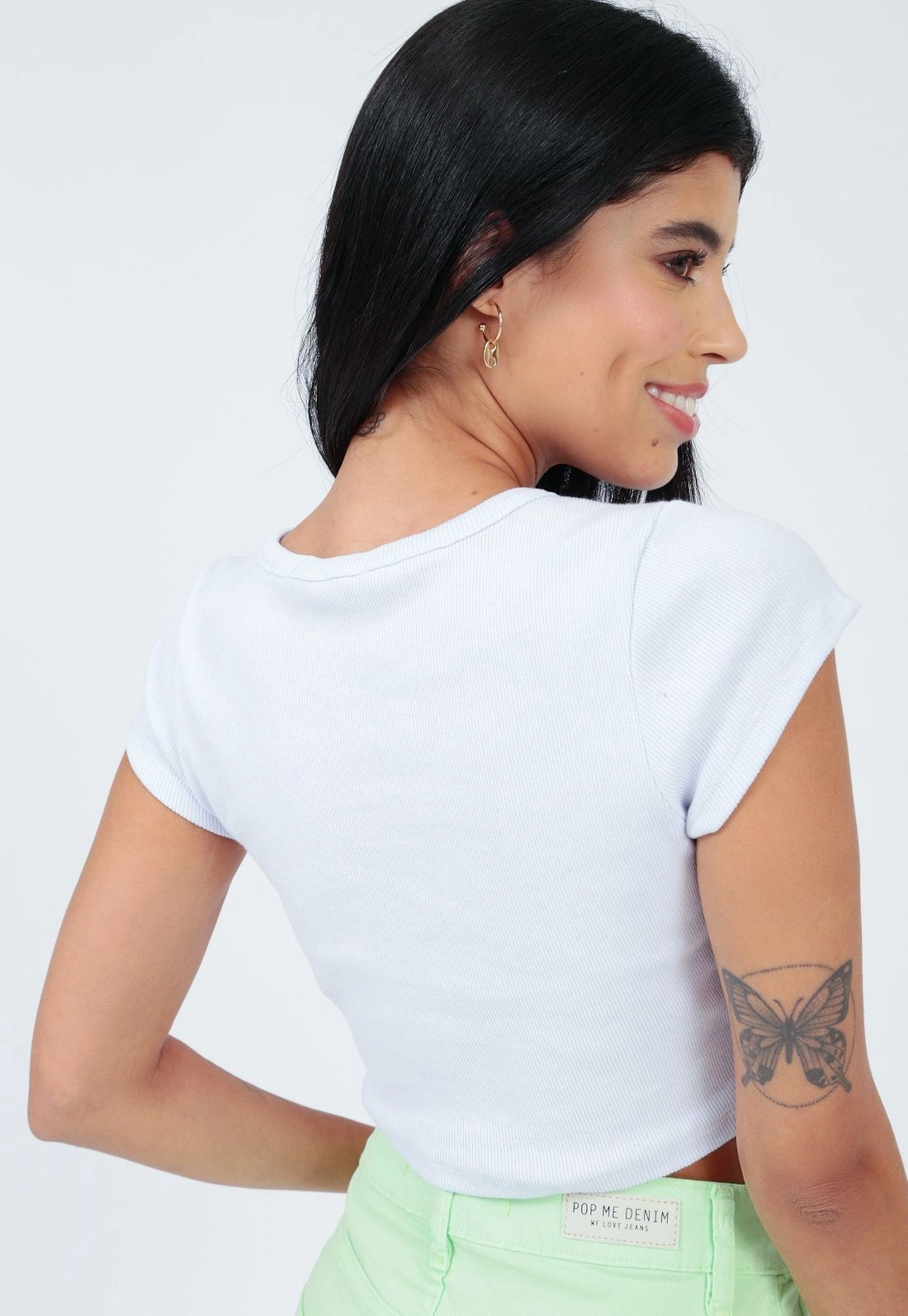 Cropped Ribana Decote Redondo