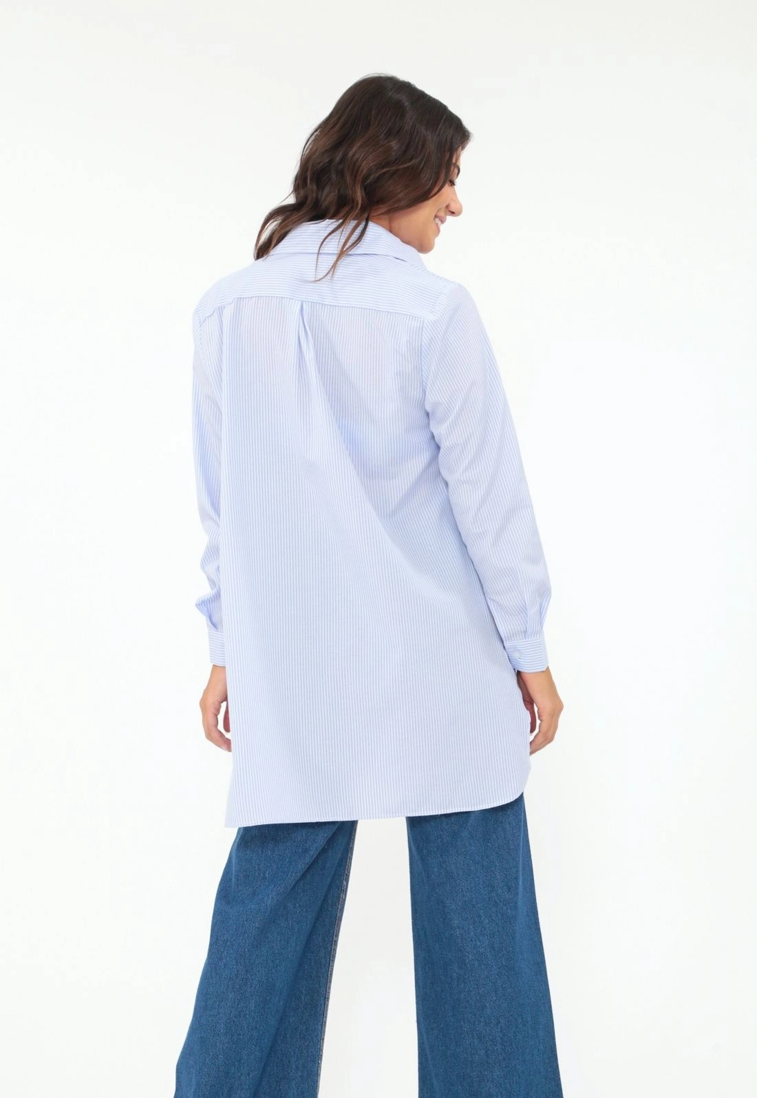 Camisa Tricoline M/L Listrada
