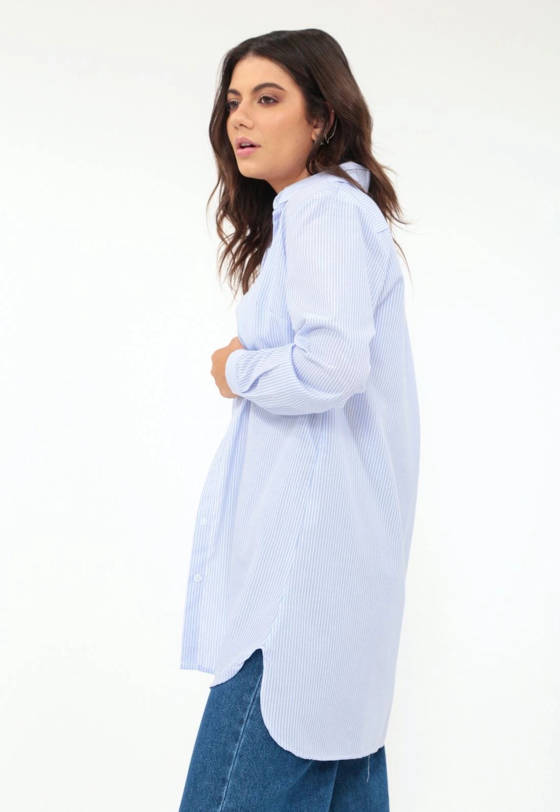 Camisa Tricoline M/L Listrada